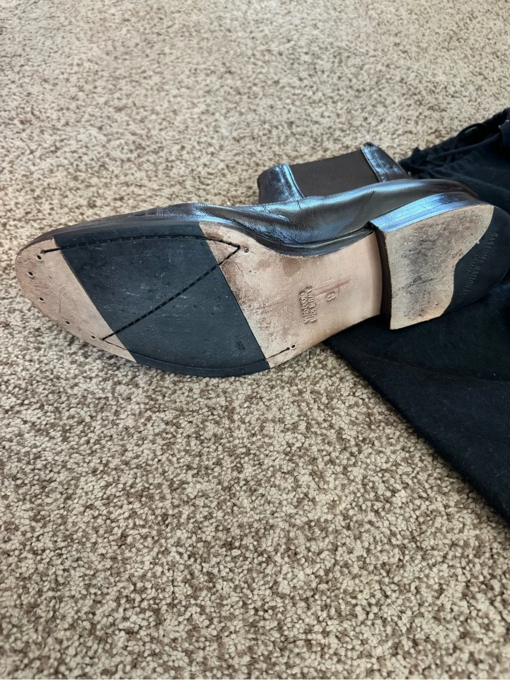 CoSTUME NATIONAL Men's Brown Leather Chelsea Boots Size 10